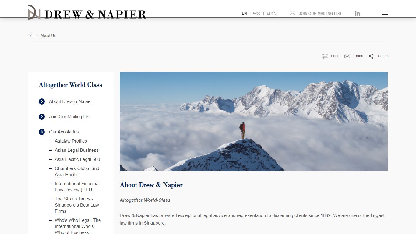 Drew & Napier LLC: Altogether World Class